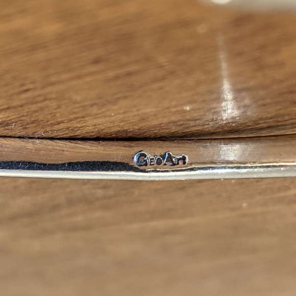 Sterling Pearl VTG GeoArt Cynthia Gale Bracelet - Picture 10 of 10